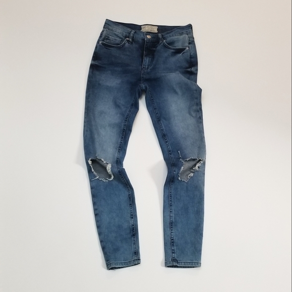 Free People high waist Busted knee skinny jeans - Picture 2 of 13